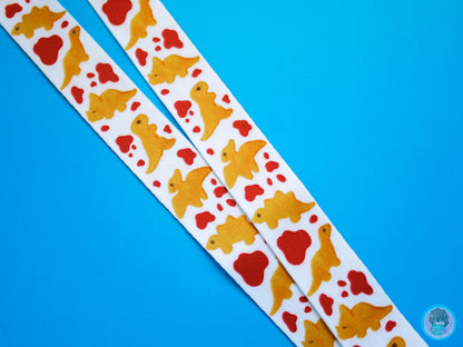 Dino Nugget Emotions Lanyard