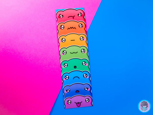 Emotional Frogs Bookmark